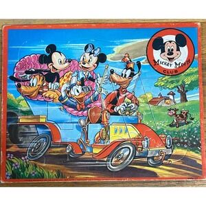 Vintage‎ Mickey Mouse Club Puzzle 14x11 Walt Disney Productions 2506-29 Made USA